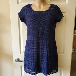 Tiana B. Crochet Lace Dress